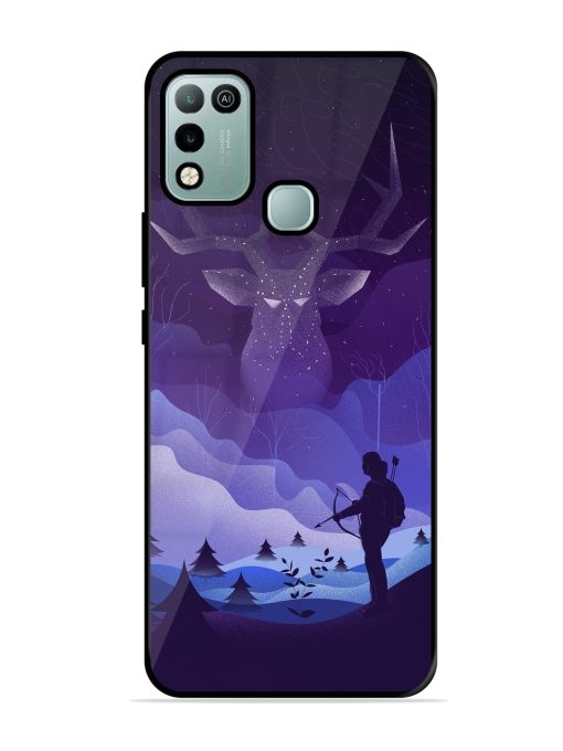 Deer Forest River Glossy Metal Phone Cover for Infinix Hot 10 Play Zapvi