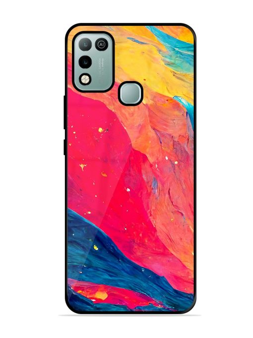 Starry Night Glossy Metal Phone Cover for Infinix Hot 10 Play Zapvi