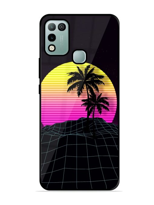 Coconut Vector Glossy Metal Phone Cover for Infinix Hot 10 Play