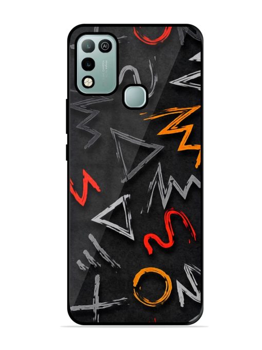 Grungy Graffiti Glossy Metal Phone Cover for Infinix Hot 10 Play