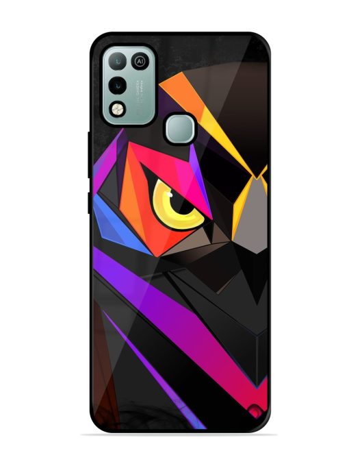 Wpap Owl Glossy Metal Phone Cover for Infinix Hot 10 Play Zapvi