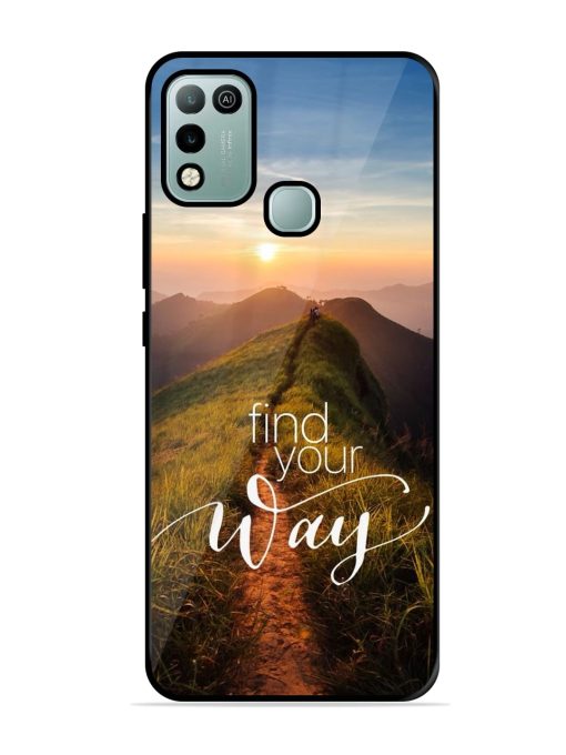 Find Your Way Glossy Metal Phone Cover for Infinix Hot 10 Play