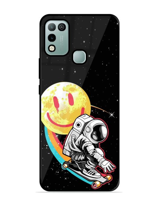 Astronaut Art Glossy Metal Phone Cover for Infinix Hot 10 Play Zapvi