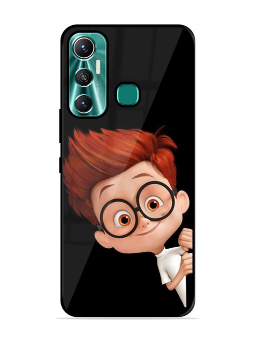 Smart Boy Cartoon Glossy Metal Phone Cover for Infinix Hot 11 (2021)