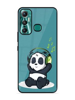 Music Panda Glossy Metal Phone Cover for Infinix Hot 11 (2021)