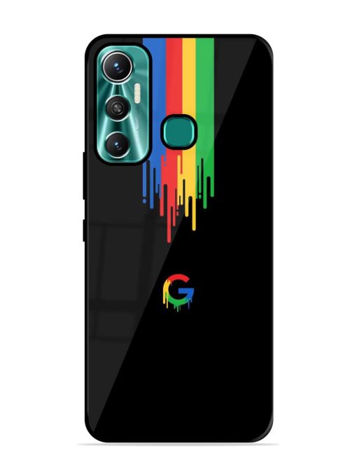 Google Logo Glossy Metal Phone Cover for Infinix Hot 11 (2021) Zapvi