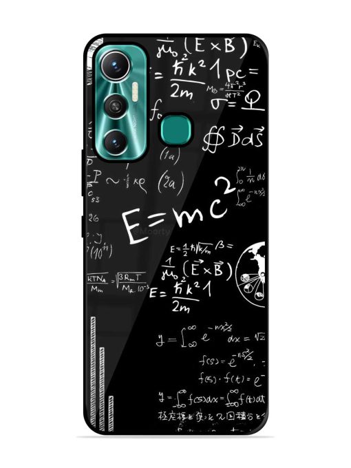 E=Mc2 Mass?Energy Equivalence Glossy Metal Phone Cover for Infinix Hot 11 (2021) Zapvi