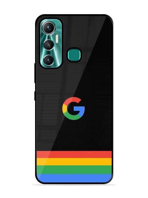 Google Logo Art Glossy Metal Phone Cover for Infinix Hot 11 (2021)