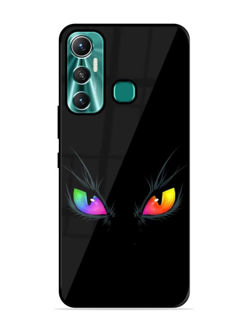 Cat Eyes Glossy Metal Phone Cover for Infinix Hot 11 (2021)