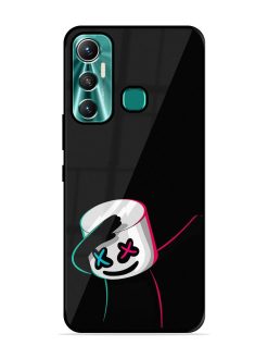Black Marshmallow Glossy Metal Phone Cover for Infinix Hot 11 (2021)