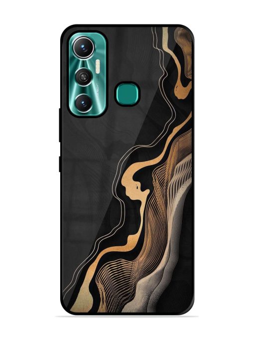 Abstract Art Glossy Metal TPU Phone Cover for Infinix Hot 11 (2021) Zapvi