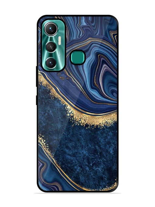 Abstract Background Blue Glossy Metal TPU Phone Cover for Infinix Hot 11 (2021) Zapvi