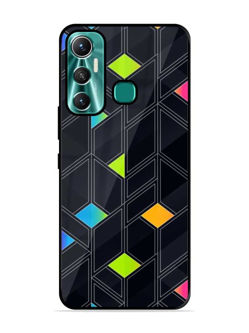 Abstract Mosaic Seamless Glossy Metal Phone Cover for Infinix Hot 11 (2021) Zapvi