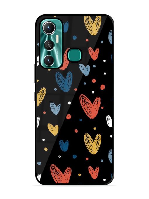 Happy Valentines Day Glossy Metal TPU Phone Cover for Infinix Hot 11 (2021) Zapvi