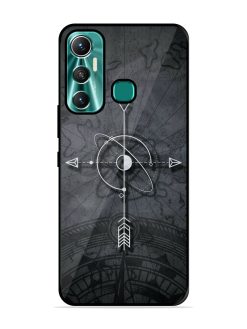 Lighting Cross Glossy Metal Phone Cover for Infinix Hot 11 (2021)