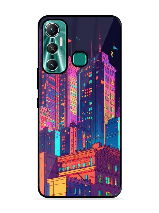 City View Glossy Metal Phone Cover for Infinix Hot 11 (2021) Zapvi