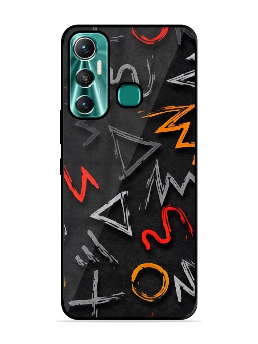 Grungy Graffiti Glossy Metal Phone Cover for Infinix Hot 11 (2021) Zapvi