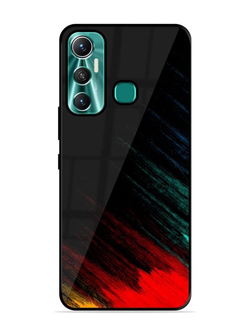 Color Pattern Glossy Metal Phone Cover for Infinix Hot 11 (2021) Zapvi