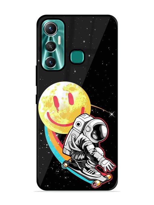 Astronaut Art Glossy Metal Phone Cover for Infinix Hot 11 (2021) Zapvi