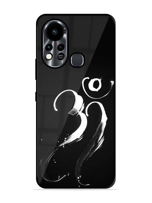 Om Logo Glossy Metal Phone Cover for Infinix Hot 11S Zapvi