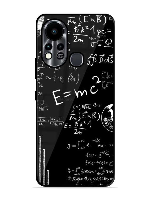 E=Mc2 Mass?Energy Equivalence Glossy Metal Phone Cover for Infinix Hot 11S