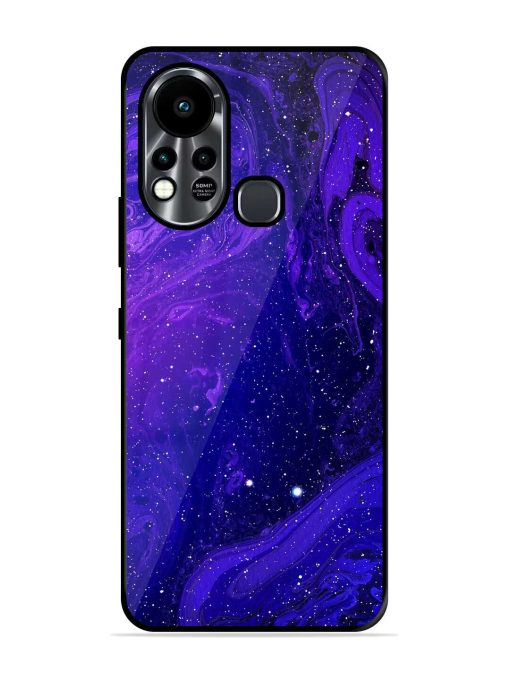 Galaxy Acrylic Abstract Art Glossy Metal Phone Cover for Infinix Hot 11S Zapvi