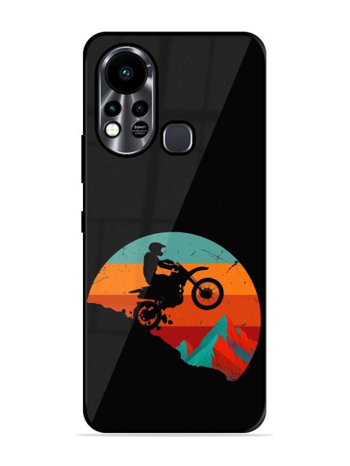 Mountain Bike Glossy Metal Phone Cover for Infinix Hot 11S Zapvi