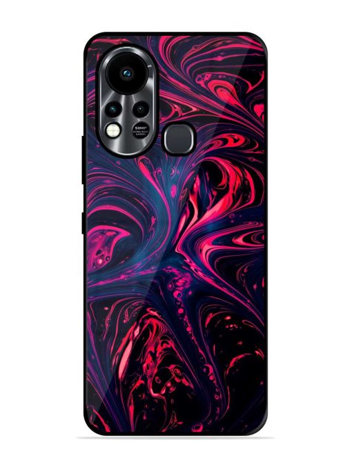 Abstract Background Glossy Metal Phone Cover for Infinix Hot 11S Zapvi