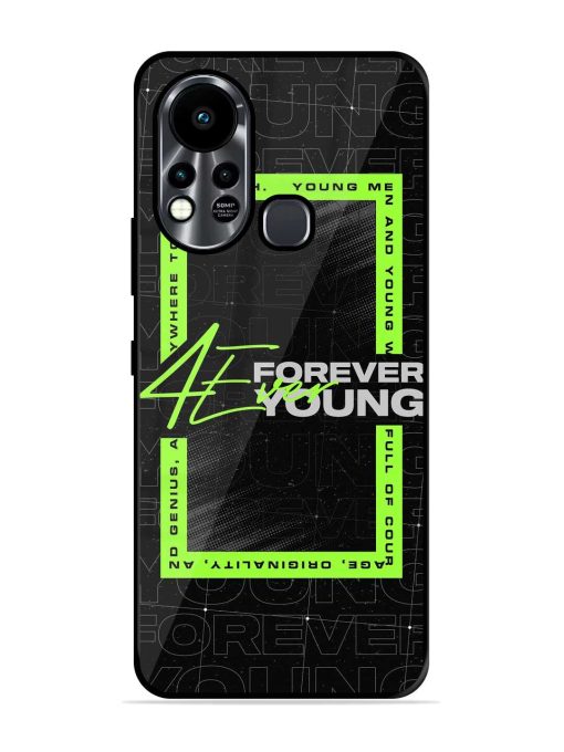 Forever Young Glossy Metal Phone Cover for Infinix Hot 11S Zapvi