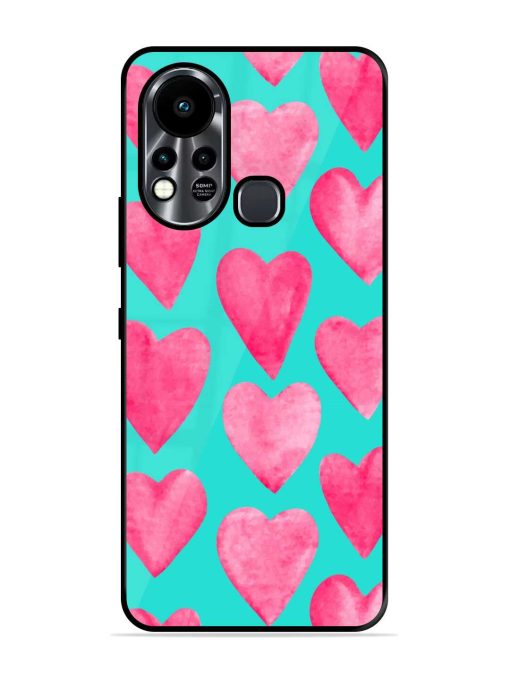 Beautiful Vector Illustration Glossy Metal Phone Cover for Infinix Hot 11S