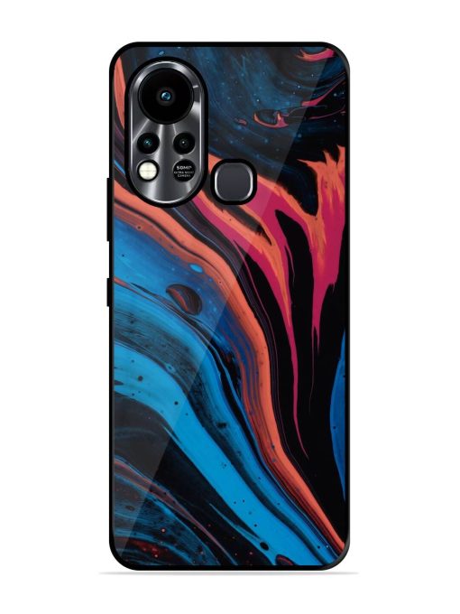 Liquefied Art Glossy Metal TPU Phone Cover for Infinix Hot 11S Zapvi