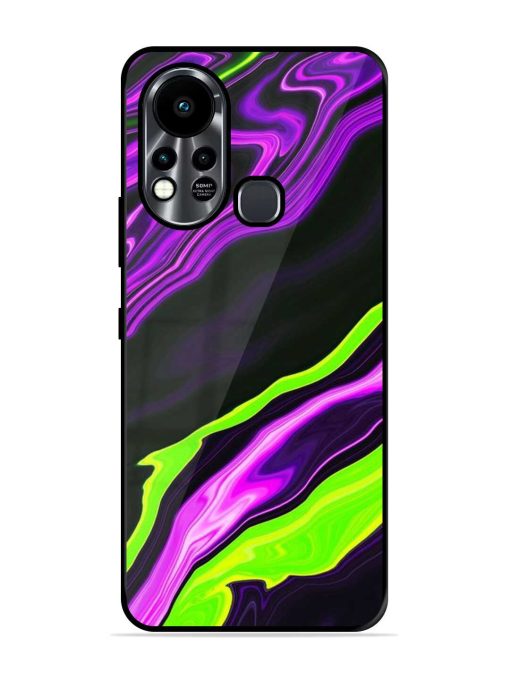 Bright Fluid Violet Glossy Metal Phone Cover for Infinix Hot 11S