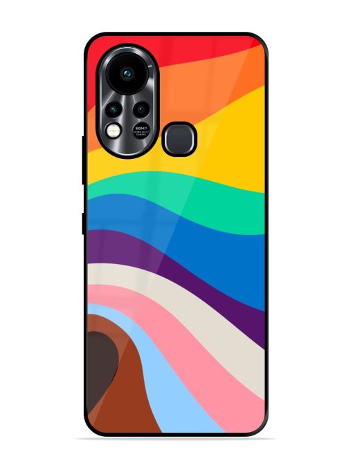 Minimal Pride Art Glossy Metal Phone Cover for Infinix Hot 11S Zapvi