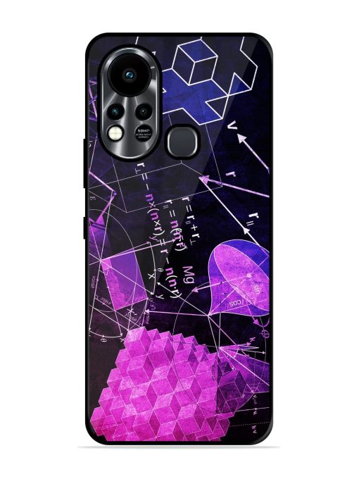 Math Physics Formula Art Glossy Metal Phone Cover for Infinix Hot 11S Zapvi