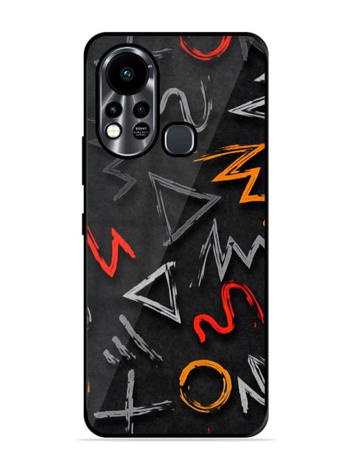 Grungy Graffiti Glossy Metal Phone Cover for Infinix Hot 11S