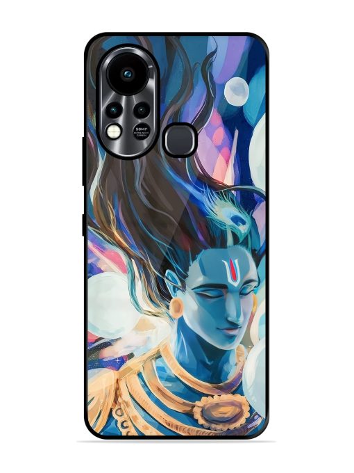 Bhagwan Sri Krishna Glossy Metal Phone Cover for Infinix Hot 11S Zapvi