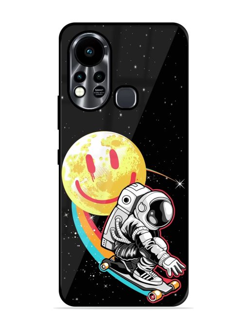 Astronaut Art Glossy Metal Phone Cover for Infinix Hot 11S