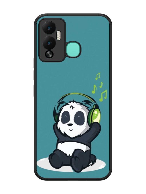 Music Panda Glossy Metal Phone Cover for Infinix Hot 12 Play Zapvi