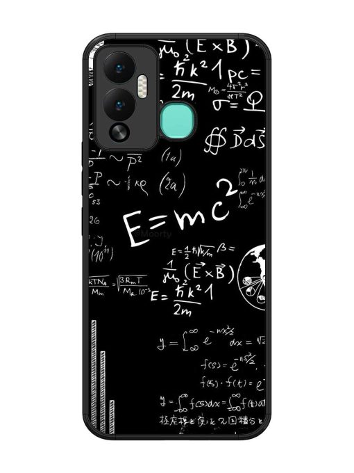 E=Mc2 Mass?Energy Equivalence Glossy Metal Phone Cover for Infinix Hot 12 Play Zapvi