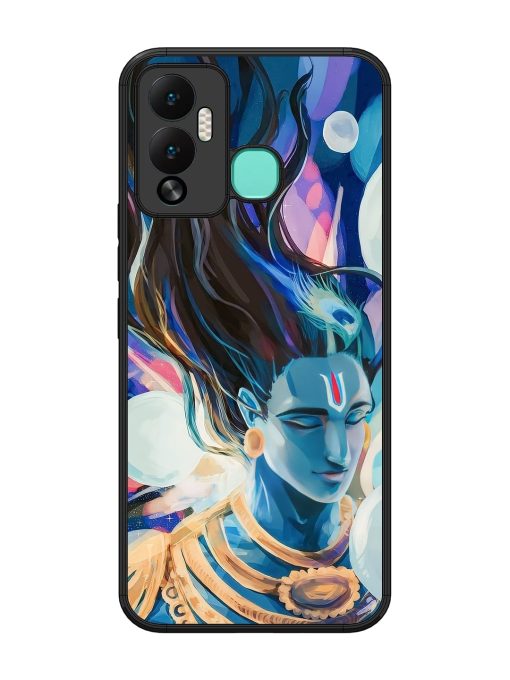 Bhagwan Sri Krishna Glossy Metal Phone Cover for Infinix Hot 12 Play