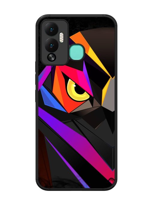 Wpap Owl Glossy Metal Phone Cover for Infinix Hot 12 Play Zapvi