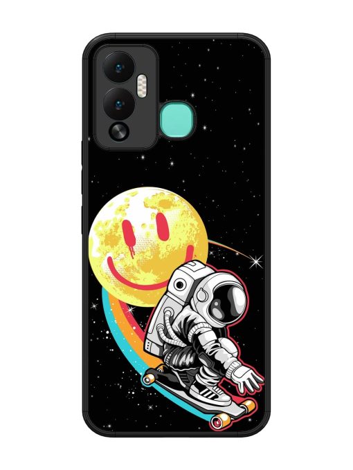 Astronaut Art Glossy Metal Phone Cover for Infinix Hot 12 Play