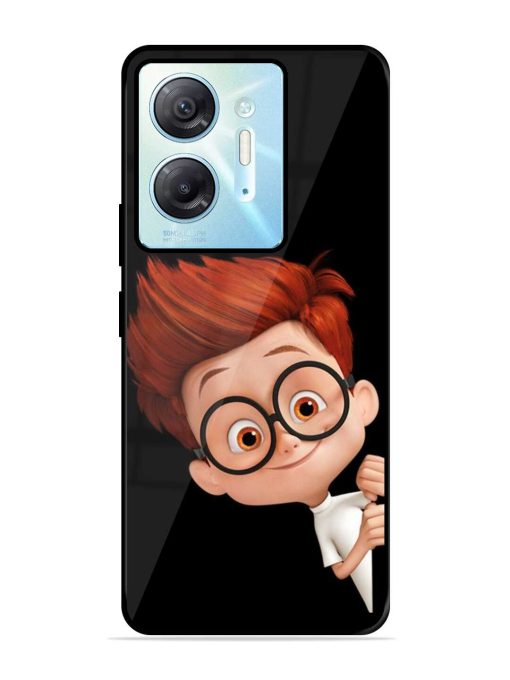 Smart Boy Cartoon Glossy Metal Phone Cover for Infinix Hot 30 (5G) Zapvi