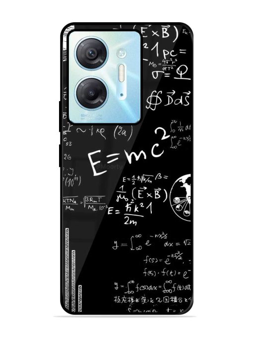 E=Mc2 Mass?Energy Equivalence Glossy Metal Phone Cover for Infinix Hot 30 (5G) Zapvi