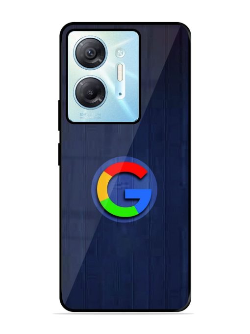 Google Logo Printed Glossy Metal TPU Phone Cover for Infinix Hot 30 (5G)