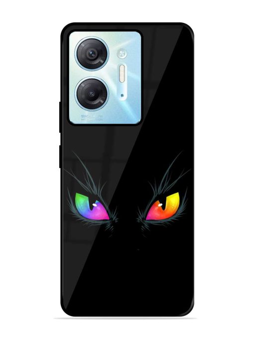 Cat Eyes Glossy Metal Phone Cover for Infinix Hot 30 (5G) Zapvi