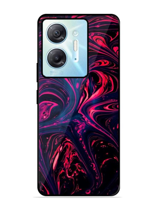 Abstract Background Glossy Metal Phone Cover for Infinix Hot 30 (5G) Zapvi