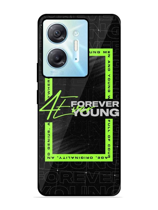 Forever Young Glossy Metal Phone Cover for Infinix Hot 30 (5G) Zapvi