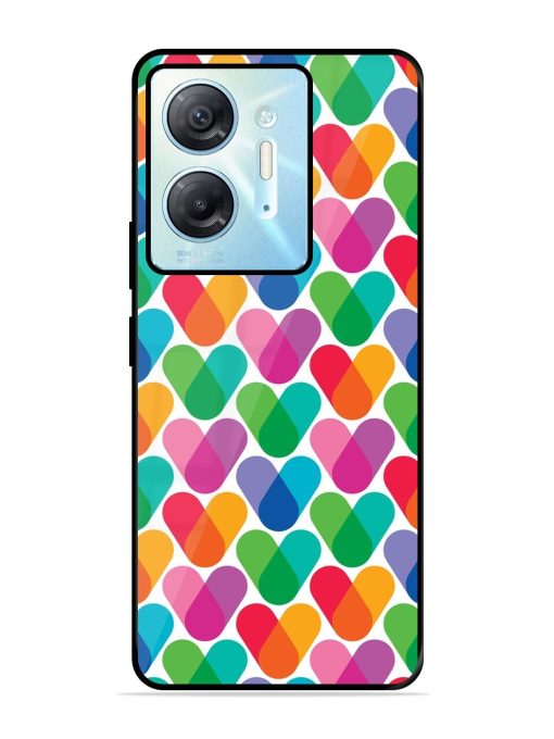 Overlapping Colors Colorful Glossy Metal TPU Phone Cover for Infinix Hot 30 (5G) Zapvi