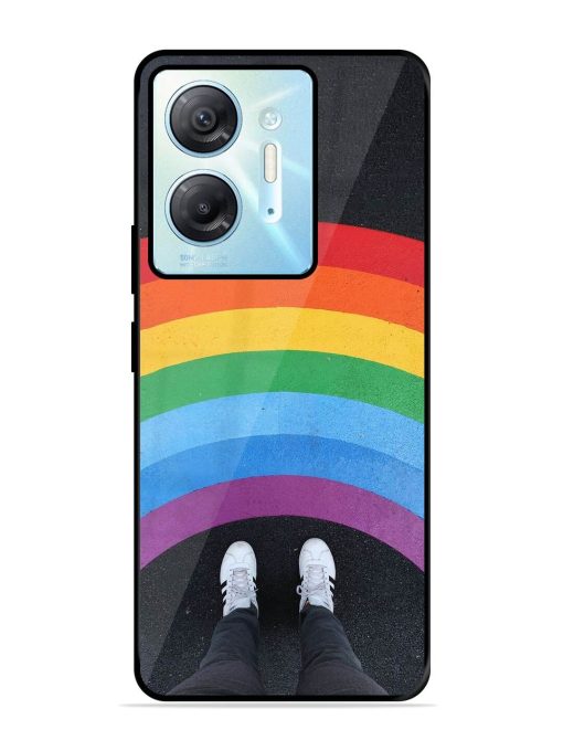 Legs Rainbow Glossy Metal TPU Phone Cover for Infinix Hot 30 (5G)